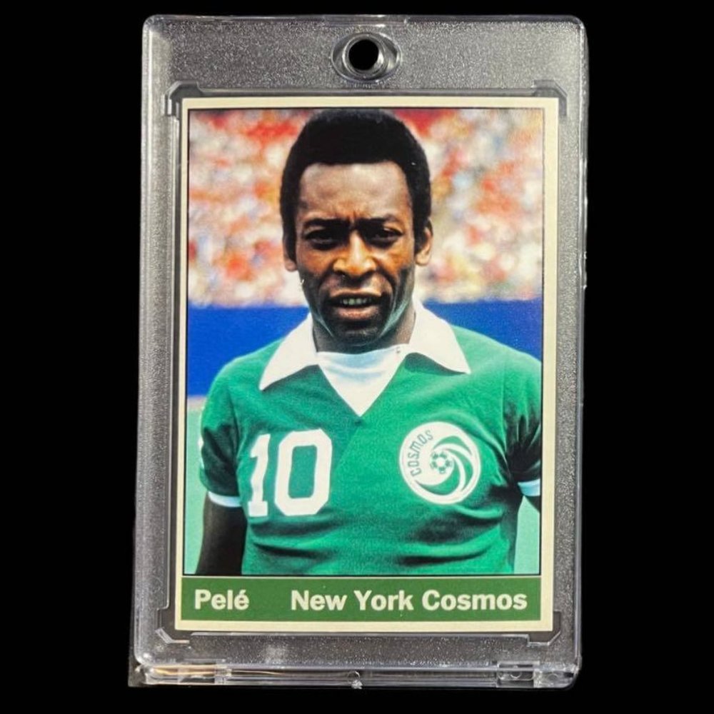 Original - Pele '77 , New York Cosmos, NASL Soccer, Monarch Corona mint NM+